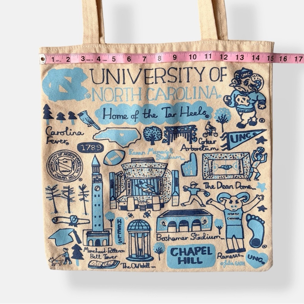 UNC Chapel Hill Tote + Waist Fanny Pack Bag Set Collegiate Spirit, Campus Icons - Picture 8 of 15